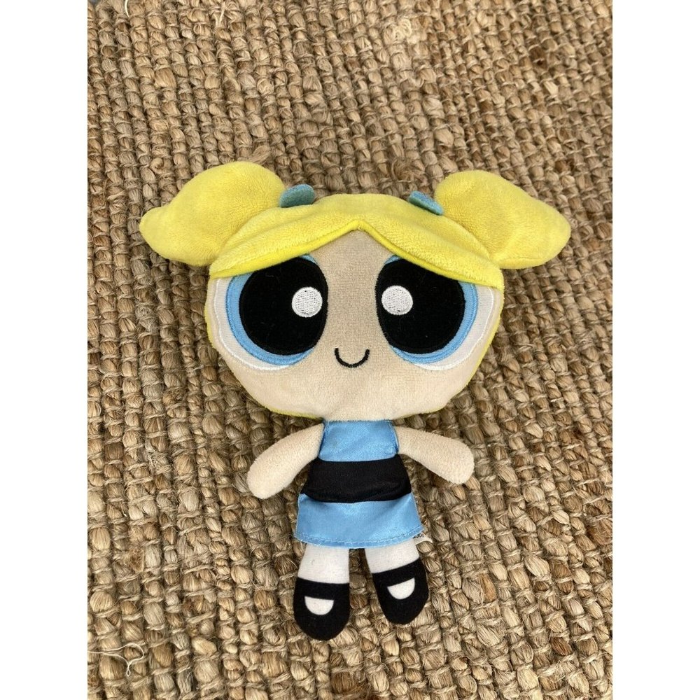 Vintage 2000 Y2k Powerpuff Girls Bubbles Plush Doll 8'' Spinmaster Cartoon TV